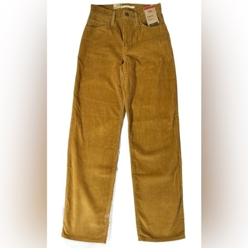 NEW LEVI’S Woman’s ‘94 Baggy Corduroy Jeans Size 24 x 31 NWT Brown